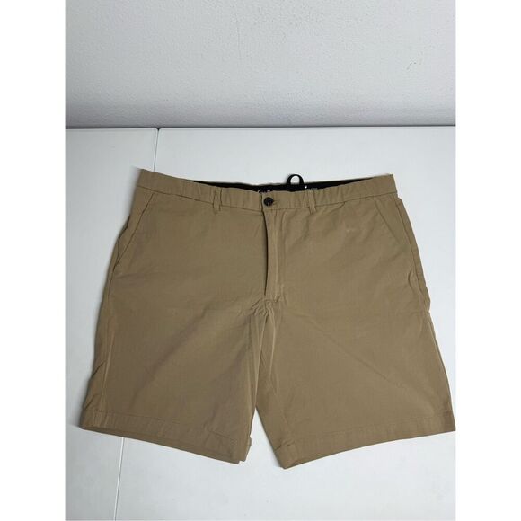 Goodfellow & Co. Shorts Men's Sz 42 Tan Elastic Waist Drawstring Wrinkle Resist - Picture 1 of 12